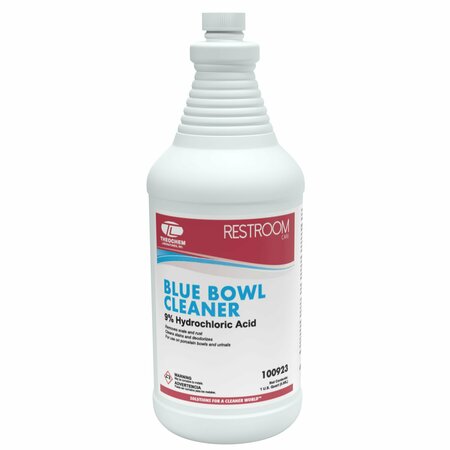 THEOCHEM BLUE BOWL CLEANER - 12/1 QT CASE, Acid Toilet Bowl cleaner, 12PK 100923-99990-1Q